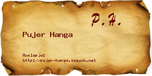 Pujer Hanga névjegykártya